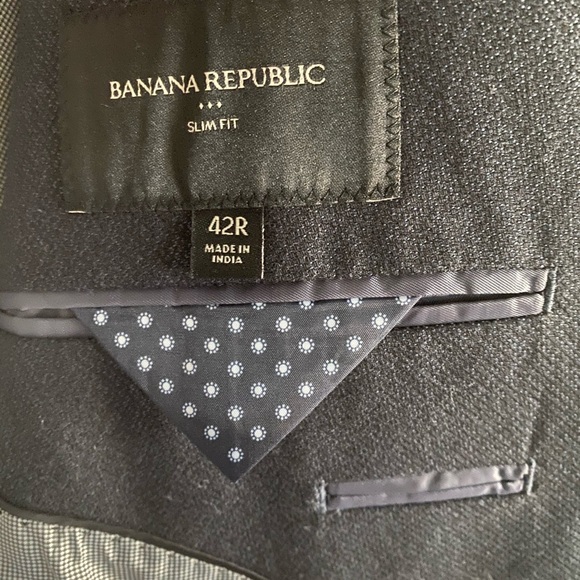 BANANA REPUBLIC MEN BLUE SPORT COAT SLIMFIT 42R - Picture 10 of 13